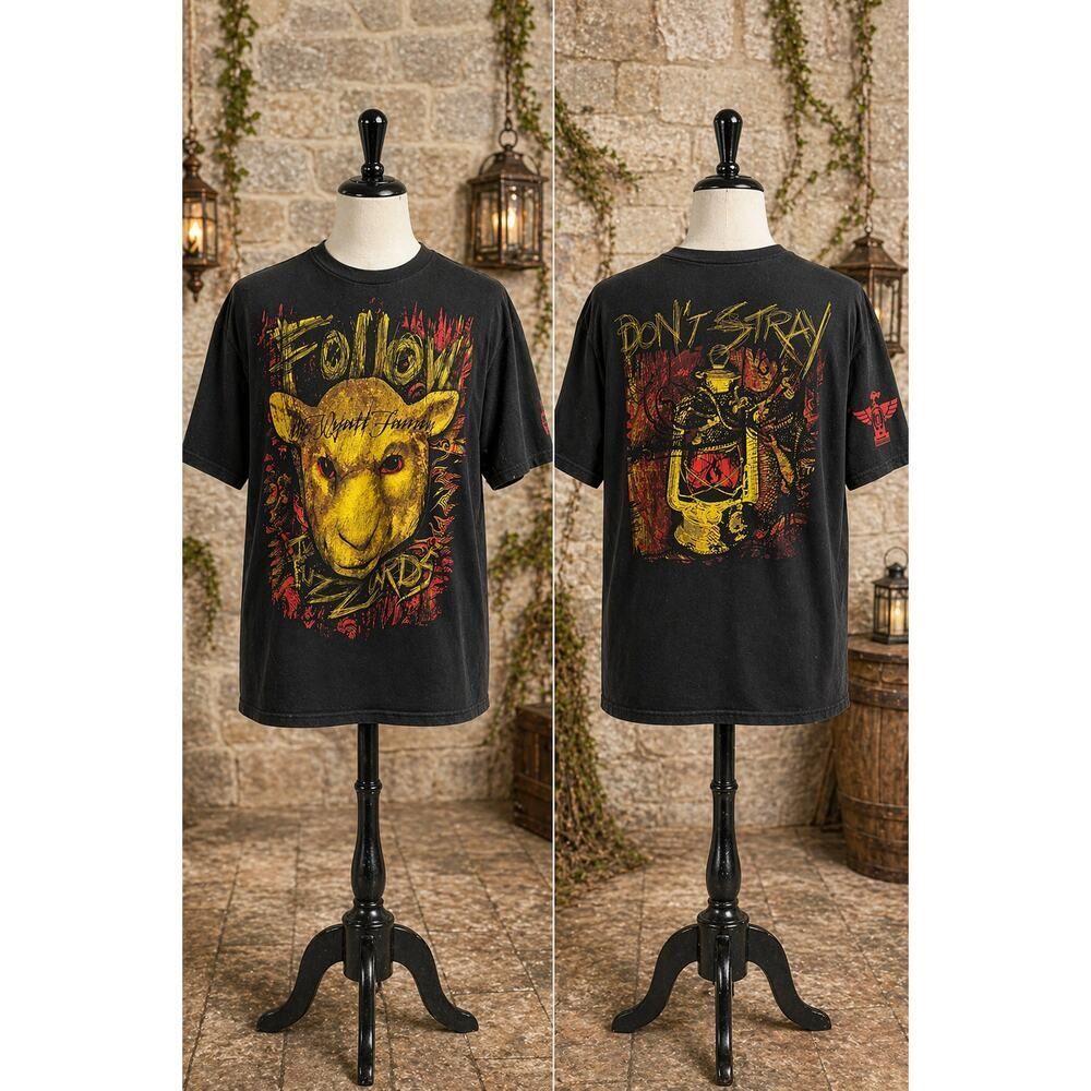 Fall Out Boy Tour Tee Black Graphic Band Shirt 2XL